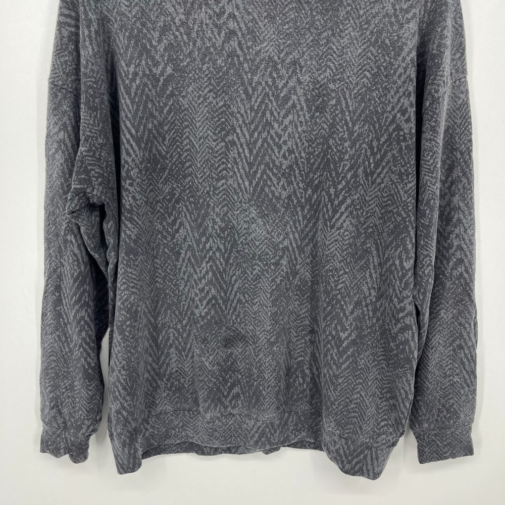 Athleta Sweatshirt Women's Size M Gray Crew Neck Oversized Long Sleeve - Picture 3 of 9